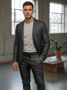 Men Suits - สีเทา - ดู 7
