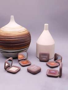 NOVO Sombra de ojos monocromática brillante, de textura cremosa, de larga duración, fácil de aplicar, iluminador, adecuado para uso diario, vacaciones, graduación, fiesta, maquillaje de escenario, festival de música - 01# Hielo y nieve - Ver 5