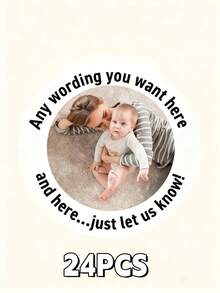 12/24/36/48 pièces Autocollants photo personnalisés, autocollants de mariage, étiquettes photo, autocollants de fête d'anniversaire, personnalisés, étiquettes de célébration, autocollants photo personnalisés pour anniversaires, Saint-Valentin, Fête des mères, anniversaires, Journée des enfants, Fête des pères, remises de diplômes, mariages, pendaison de crémaillère et autres occasions, convenant aux écoles, maisons, bureaux, multifonctionnels, décoratifs, réutilisables