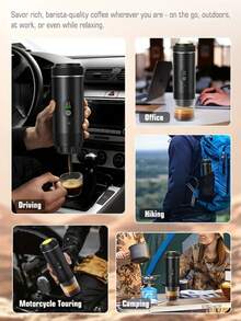2026 Portable Coffee Machine, Self Heating Italian Espresso Machine With USB-C, LED Display Screen, Compatible With Coffee Powder And Capsules - Portable Espresso Machine Suitable For Cars, RVs, Camping, Offices - Multicolor - View 10