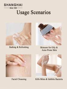 SHANGHAI 3块装，每块85克，硫磺皂，温和去除螨虫，抗菌，适用于洗手、洗脸和沐浴，男女通用洁肤皂 - 3件 - 查看 8