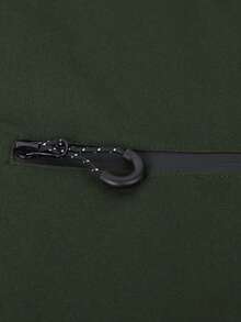 Áo khoác trùm đầu màu trơn chất lượng cao cỡ lớn dành cho nam, áo khoác bomber thể thao nhẹ thoải mái cho mùa xuân và mùa thu - xanh quân đội - Xem 6