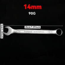 6-21mm 铬钒钢双六角扳手套装，哑光六角和开口式汽车维修工具