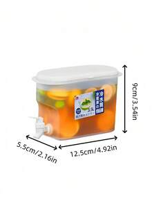 Ấm đun nước lạnh 1 chiếc --- Có vòi riêng, thoát nước tiện lợi, không chiếm không gian, chống vỡ và chịu nhiệt độ cao, vòi chống rò rỉ, hộp đựng đồ uống, thích hợp cho gia đình, nhà bếp, phòng khách, nhà hàng, du lịch ngoài trời, cắm trại, tiệc tùng, quán bar, tụ tập, đựng nước chanh, trà hoa quả, rượu vang, trà sữa, bia, cà phê, soda, bình đựng đồ uống thông thường - Nhiều màu - Xem 10