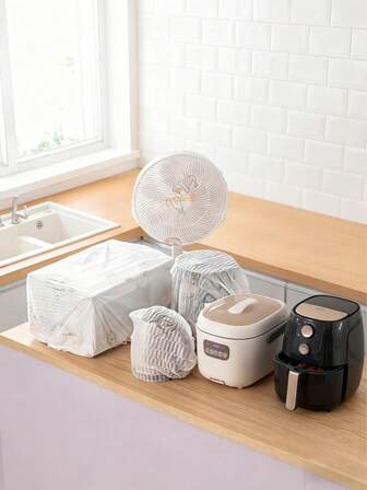 100pcs Large Dust Cover, Household Appliance Dust Cover, Suitable For Fans, Rice Cookers And Other Kitchen Appliances, Suitable For School, Office, Home, Travel, Bags, Storage,