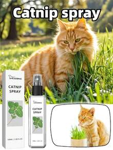 1 Bottle/100ml Cat Mint Spray, Helps Relieve Cat Anxiety, Enhance Pet Vitality, And Provide Healthy Care. Cat Mint Training Liquid, Boost Cat Energy. - Multicolor - View 6
