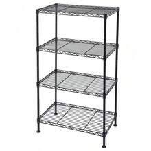 4-Tier Heavy-Duty Industrial Welded Wire Shelving Unit For Garage, Kitchen, And Warehouse Storage - Adjustable Shelves For Maximum Organization, Steel Construction, Perfect For Home And Business Use, Ideal For Seasonal Storage Solutions And Efficient Space Management, Enhance Your Storage Experience With Versatile And Sturdy Design, Perfect For Holiday Preparation And Everyday Needs.