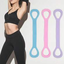 حزام مقاومة من السيليكون، حزام مرن ظهر مفتوح، حبل سحب اليوغا، شد الظهر، تمدد اليوغا المنزلي، فاتح الكتف، تدريب قوة الظهر