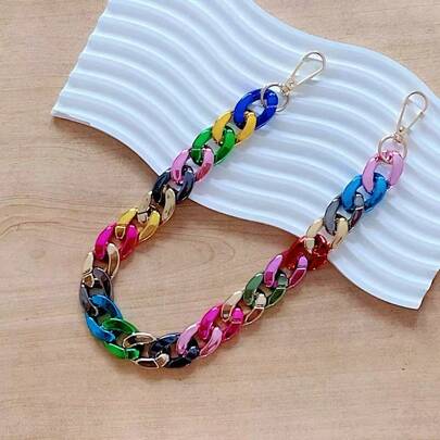 Metallic 7-Color Bag Chain Pendant Bag Strap Extension Chain Phone