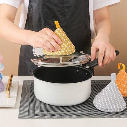 1 pezzo Presina in cotone, Guanto da forno resistente al calore, Guanto per microonde