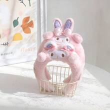 1pc Cute Cartoon Japanese Style Headband Facial Mask Headpiece, Suitable For Dorm, Autumn/Winter, Lace Headband Hair Accessories, Face Mask, Bathing, Headpiece, Decoration For Amusement Park, Unisex Holiday Birthday Party Gift Head Accessories