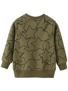 Boys' Girls' Casual Top Children's Long Sleeve Top Children's Clothing Comfortable Breathable - Verde militar - Ver 2