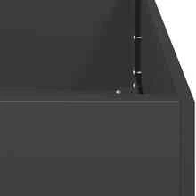 vidaXL Pflanzgefäß Schwarz 200 X 80 X 40 Cm Stahl - Schwarz - Übersicht 7