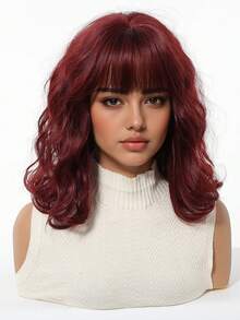 Tóc giả Lolita ngắn gợn sóng màu đỏ rượu vang có mái, tóc giả bobo màu vàng bạch kim, tóc giả tổng hợp chịu nhiệt, phù hợp cho các bữa tiệc hàng ngày của phụ nữ, cosplay anime, tiệc hóa trang Halloween, quà tặng cho bạn gái, phù hợp cho các bữa tiệc, mặc hàng ngày, lễ hội âm nhạc, nhiều màu sắc, phù hợp cho hàng ngày, du lịch nghỉ lễ, Halloween, Giáng sinh, Năm mới, lễ hội hóa trang, lễ hội âm nhạc, quà tặng cho các cô gái, quà tốt nghiệp mùa hè, quà tặng làm sẵn, quà Halloween Giáng sinh. - Màu Đỏ Sâu - Xem 5