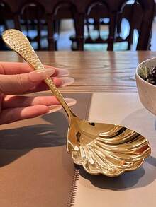 1 件/2 件超大号公勺套装，8.85 英寸（22.5 厘米）18/8 不锈钢大金属勺，适用于自助餐、派对、餐饮、宴会、圣诞礼物 - 可用洗碗机清洗（银色/金色）