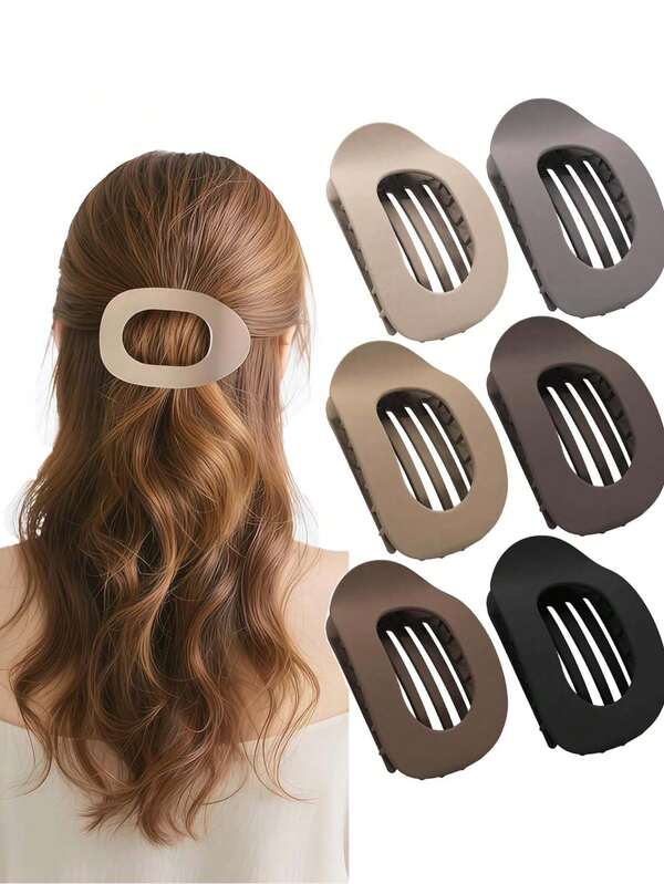 1 Stück/3 Stücke flache runde Haarklammern Set für Frauen, rutschfeste Barrette, gebogenes Design vintage einfache Nische Haarzubehör Haarklammern, Haarklammern, Schulsachen Mode einfache flache Entenhaarklammern für Frauen, lässige Alltagsverwendung Haarspangen schicke Barrette Accessoires, Geschenkidee zum Muttertag, Schulanfang, Thanksgiving, Weihnachten, Haarklammern, Haarklammern, Haarspange, Haarbarrette, Alligatorhaarklammer