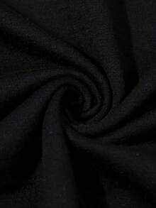 Black History Month Celebration T-Shirt - Casual Polyester, Applique Detail, Short Sleeve, Graphic Print, Summer Wear For Women, Vibrant Lettering Design, Summer Casual Wear Vibrant Lettering T - Black - View 2