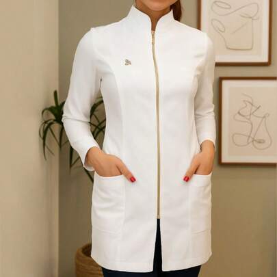 Jaleco Feminino OXFORD  Simples    Casual