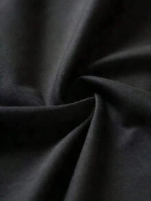 Camiseta de algodón puro para hombres de verano, una camiseta estampada interesante, de estilo unisex, funciona como atuendos para parejas. - Negro - Ver 5
