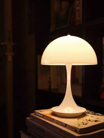 LED Orange Home Decorative Table Lamp For Bedroom, Living Room, Birthday Gift, Restaurant, Office Decorative Lighting, Touch 3 Colours Light Change, Rechargeable Outdoor Camping, Easy To Carry.