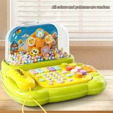 1pc Baby Story Teller Music Toy, Snowflake Piano Electronic Keyboard Toy, Multifunctional Early Education Phone Toy For Girls & Boys, Children's Birthday, Halloween, Christmas Gift (Color & Pattern Random) - Multicolor - View 11