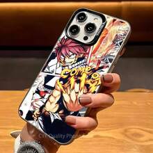 F-Fairy T-Tail Carton Phone Case Covercompatible with  Apple 11 12 13 14 15 16Pro Max Plus Protect Plating Phone Cover,Covercompatible with  17 Hülle, 17 pro Hülle, 17 promax Hülle