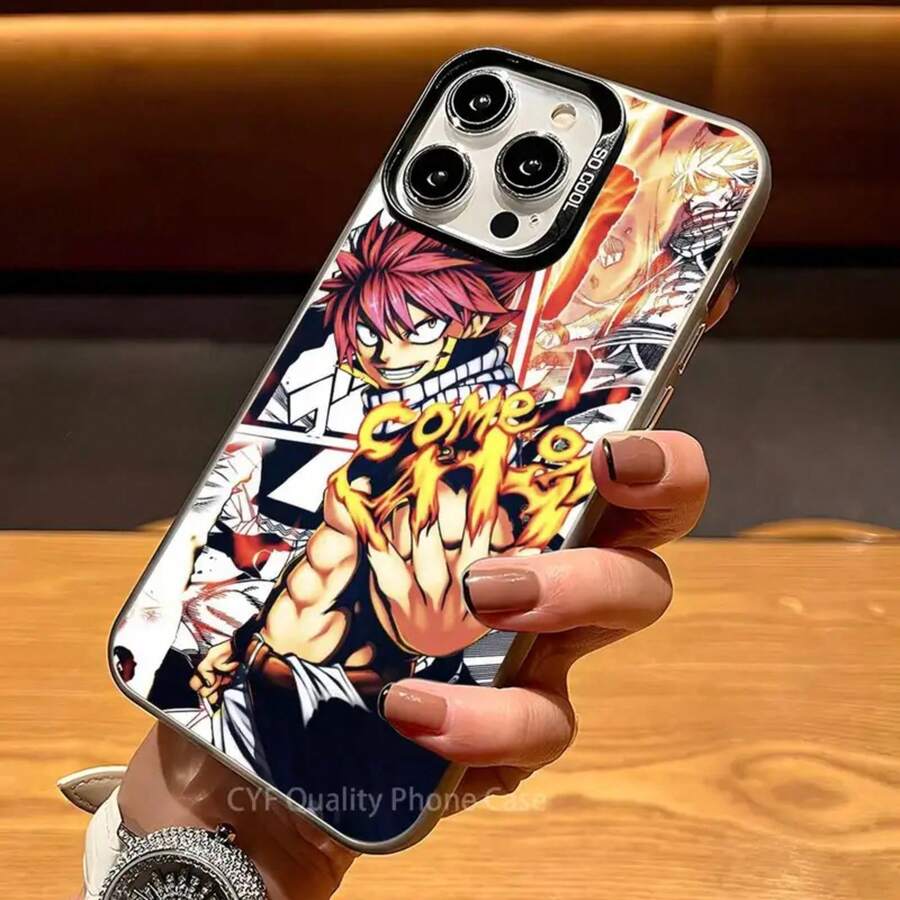 F-Fairy T-Tail Carton Phone Case Covercompatible with  Apple 11 12 13 14 15 16Pro Max Plus Protect Plating Phone Cover,Covercompatible with  17 Hülle, 17 pro Hülle, 17 promax Hülle