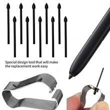 10pcs Touch Pen Nib Replacement, Compatible With Kindle Scribe Pen - Black - View 5