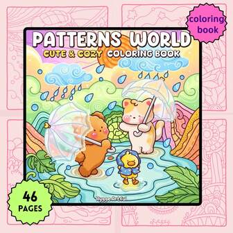 Libro para colorear de gatos y osos de dibujos animados para adultos, libro para colorear para aliviar el estrés, libro para colorear para el hogar, libro para colorear DIY para niños, colorear con marcadores, regalo de cumpleaños para niñas, regalo de curación