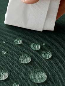 1pc Waterproof & Dirt-Resistant Thick Faux Linen Style Table Runner, Coarse Linen Farmhouse Boho Tear-Resistant Durable Table Runner Cloth, Suitable For Restaurant Decor, Kitchen Decor, Party, Banquet, Birthday, Baby Shower, Wedding, Picnic, Outdoor Gathering And Patio Setting - Dark Green - View 3