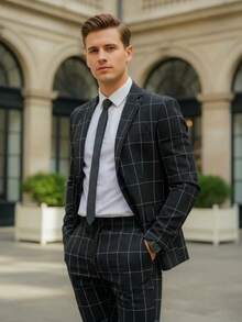 Men Suits - Black and White - View 5