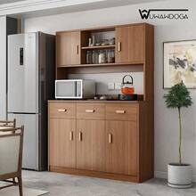 Gabinete de cocina Alacenas para Cocina,Muebles para Cocina Modernos,Bufetera Mueble con 5 Puertas,Gran Capacidad Almacenamiento - Marrón - Ver 2