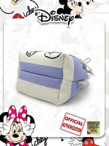 卡通撞色条纹米奇图案抽绳水桶包，适合日常出行和购物，日常使用，是送给朋友的绝佳礼物。 - 紫色 - 查看 4