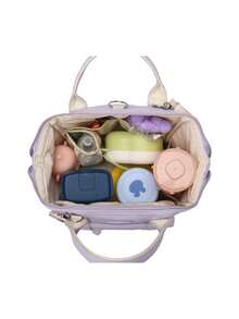 Baby Wickeltasche Handtasche, Reise Wickeltasche, kleine tragbare Mutterschaftstasche mit isolierter Tasche, Schulter- und Doppelschulterriemen Mutter Tasche