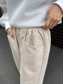 FRIFUL Pantalones rectos de ajuste holgado y casual para mujer, versátiles para uso diario, con forro polar para primavera/otoño