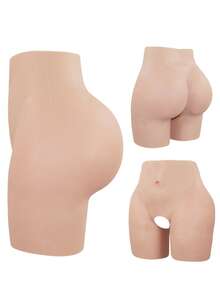 提臀垫内裤，自然蜜桃臀，无缝塑形，女士丰臀神器 - 米色 - 查看 1