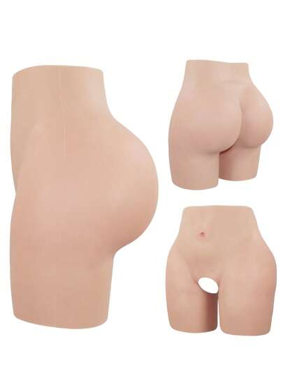 سراويل داخلية مبطنة لرفع الأرداف، بلون خوخي طبيعي، بتشكيل خالي من الحواف، معزز للأرداف للنساء