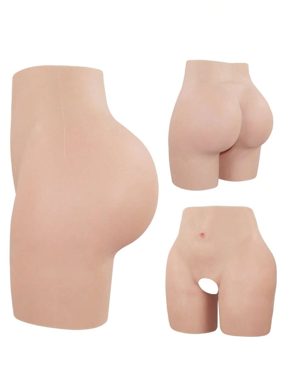 提臀垫内裤，自然蜜桃臀，无缝塑形，女士丰臀神器 - 米色 - 查看 1