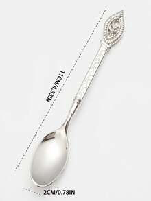 1/5/10 Piece Set Of Gift Crafts, Vintage Alloy Coffee Spoons, Ice Cream Spoons, Jam Spoons, Carved Dessert Spoons, Dining Utensils - Multicolor - View 2