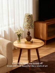 Abajur de mesa decorativo com acabamento em madeira (1 unidade), ideal para sala de estar, escritório, cabeceira de hotel, camping, presente para festivais, quarto, leitura, escrivaninha, decoração, luz noturna para gestantes, canto de oração. Estilos: italiano, minimalista, chinês, francês, árabe moderno, design islâmico minimalista, estilo misto Oasis. - Multicolorido - Ver 5