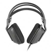 Casque gaming  Gaming MH-Strike FRGB Rainbow, design ergonomique, haut-parleurs en néodyme 50 mm, microphone pliable, commandes intégrées, coussins d'air, bandeau réglable, multiplateforme, noir - Noir - Voir 1