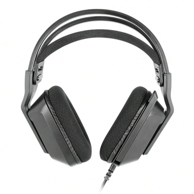 Casque gaming Gaming MH-Strike FRGB Rainbow, design ergonomique, haut-parleurs en néodyme 50 mm, microphone pliable, commandes intégrées, coussins d'air, bandeau réglable, multiplateforme, noir - Noir - Voir 1