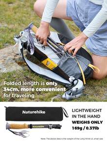 Naturehike 1 件 5 节可折叠登山杖，T800 碳纤维，超轻便携 - A - 查看 8