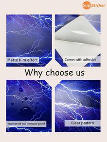 3片/套 冰蓝、红色和金色大理石纹科幻霓虹灯图案贴膜，兼容游戏机，防刮擦、耐用、无气泡、易于粘贴、防水耐磨PVC材质 - 彩色 - 查看 9