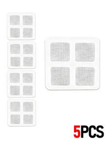 100/50/20/10/5 件一次性自粘式排水毛发收集器 - 易于安装的排水盖贴纸，适用于浴室水槽、淋浴间、浴缸、厨房、洗衣房，有效阻挡毛发并防止昆虫 - 彩色 - 查看 13