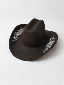 قبعة قش بوهيمية عادية ذات لون واحد مفرغة، قبعة كاوبوي غربية، تصميم بسيط وعملي، مقاومة للرياح بنظام ربط، مناسبة للجنسين وجميع المواسم