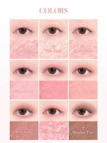 Dasique 9-Color Eyeshadow Palette, Long-Lasting Pigmentation, Easy To Apply, Smooth Blendability, Vegan Formula, Cruelty-Free, Perfect For Festive Rose Girl Charm, Christmas Gift For Women, Fashionable Makeup Brand, Back To School Makeup, Halloween Makeup - #30 Cherry Blossom - 查看 8