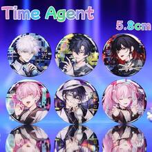 1pc,Link Click Anime Charm, MusicFes Dream Future Badge Cheng Xiaoshi Lu Guang Fashion Accessory, For Backpack Hat DIY Decoration Party Souvenir Gift, Young Group ACG Enthusiasts