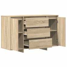 vidaXL Sideboard Sonoma-Eiche 120 X 41 X 75 Cm Holzwerkstoff - Gelb - Übersicht 5