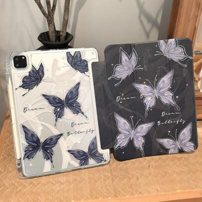 Capa protetora compatível com iPad de 10ª geração, com suporte inteligente e função de ativação automática, compatível com iPad A16, iPad de 9ª geração, iPad Air 11 (M2) (M3), iPad Pro 2020/2021/2022 de 11 polegadas, iPad Air 6 de 11 polegadas, iPad Mini 7, Redmi Pad SE de 11 polegadas, Pad 8 de 11,2 polegadas e Matepad SE de 11 polegadas (2024) e Matepad S de 11,5 polegadas.